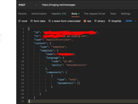 Como enviar parâmetros via API para ChatBot whatsapp Como enviar parâmetros via API para ChatBot whatsapp