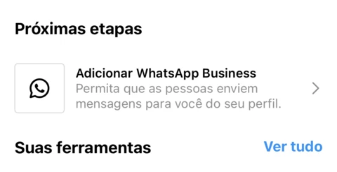 Botão do WhatsApp no Instagram Botão do WhatsApp no Instagram