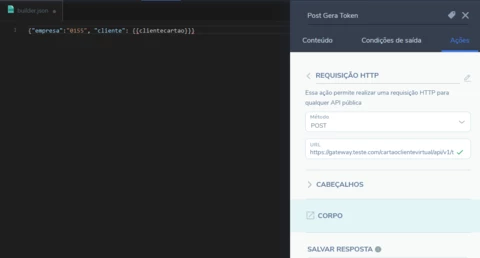 Como passar variável dentro de corpo JSON em requisição POST Como passar variável dentro de corpo JSON em requisição POST