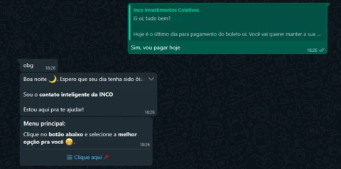 Looping ao finalizar atendimento humano Looping ao finalizar atendimento humano