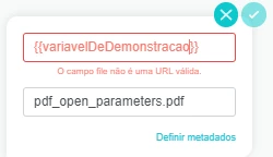 Url para documento em pdf como variável Url para documento em pdf como variável