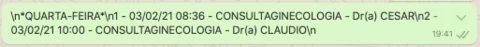 Quebra de Linha () não está funcionando Quebra de Linha () não está funcionando