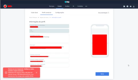 WhatsApp API erro 500. No coreapp node available (1014) WhatsApp API erro 500. No coreapp node available (1014)