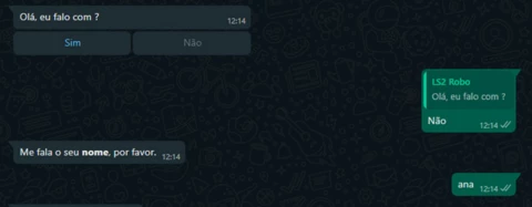 Retorno mensagem whats Retorno mensagem whats