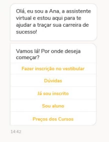 Lista de botões para WhatsApp Lista de botões para WhatsApp