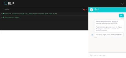 Erro de Inatividade na entrada do usuário Erro de Inatividade na entrada do usuário