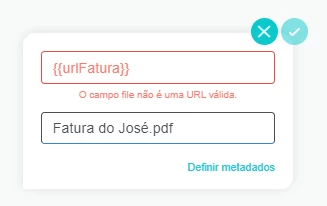URL para envio de documento através de variável URL para envio de documento através de variável