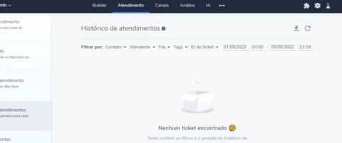 Erro na Visualização de Chamados - Blipdesk Erro na Visualização de Chamados - Blipdesk