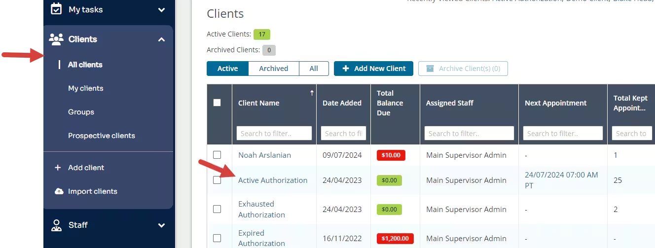 Set Override Client Payment Amount | Ensora Experience