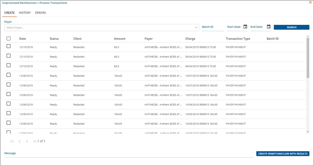 Unprocessed Transaction Unprocessed Remittances | Ensora Experience