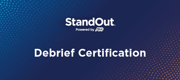 StandOut Debrief Certification