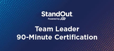 StandOut Team Leader 90-Minute Certification