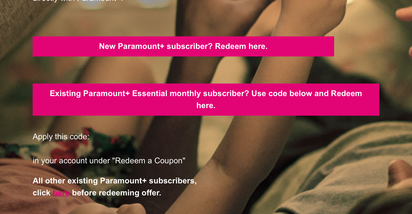 Paramount plus on us promotion code TMobile Community
