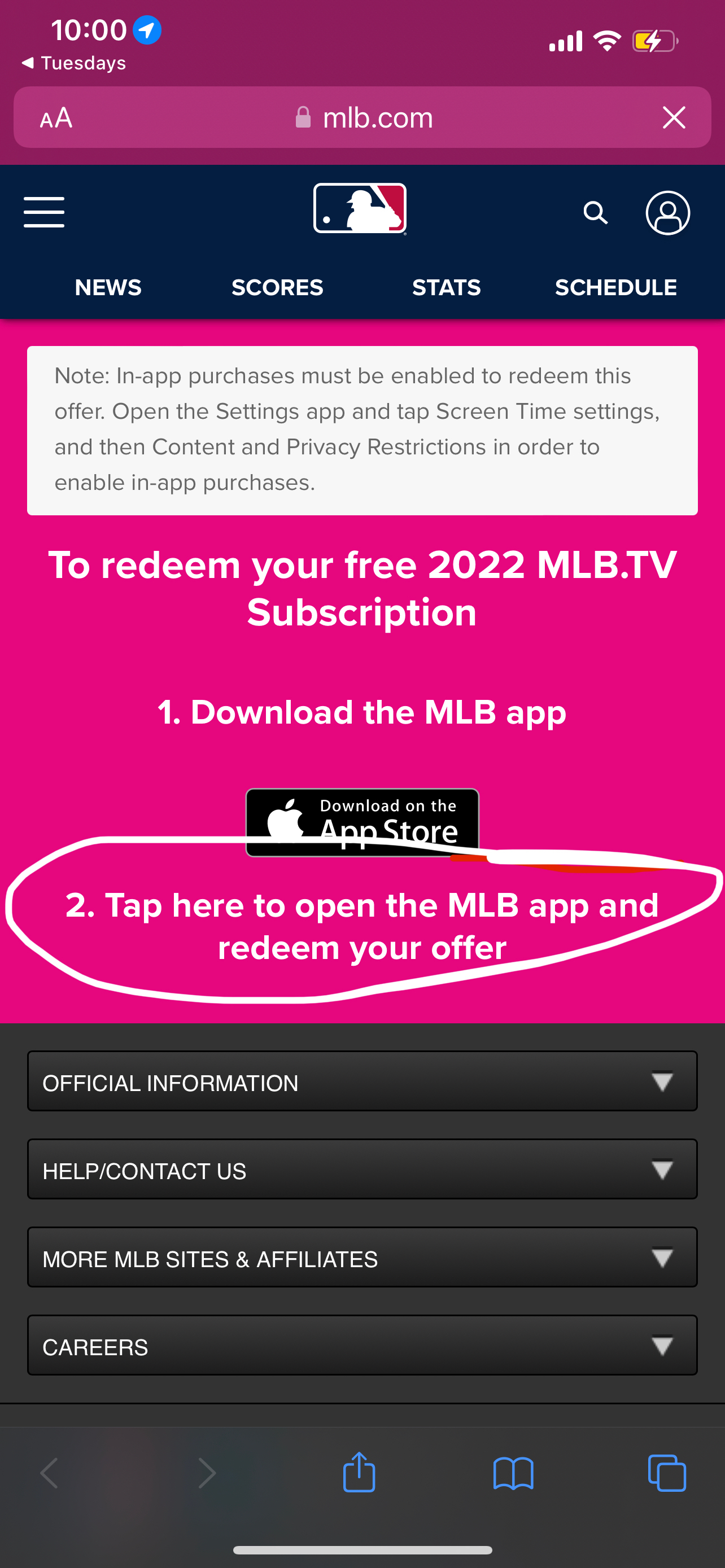 Free MLBTV with TMobile  Baseball is back  and so is your FREE MLB TV  subscription Get your ticket to the game in the TMobileTuesdays app now  and start enjoying all