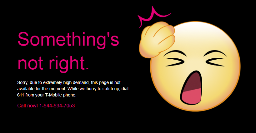 My T-mobile site down? | T-Mobile Community