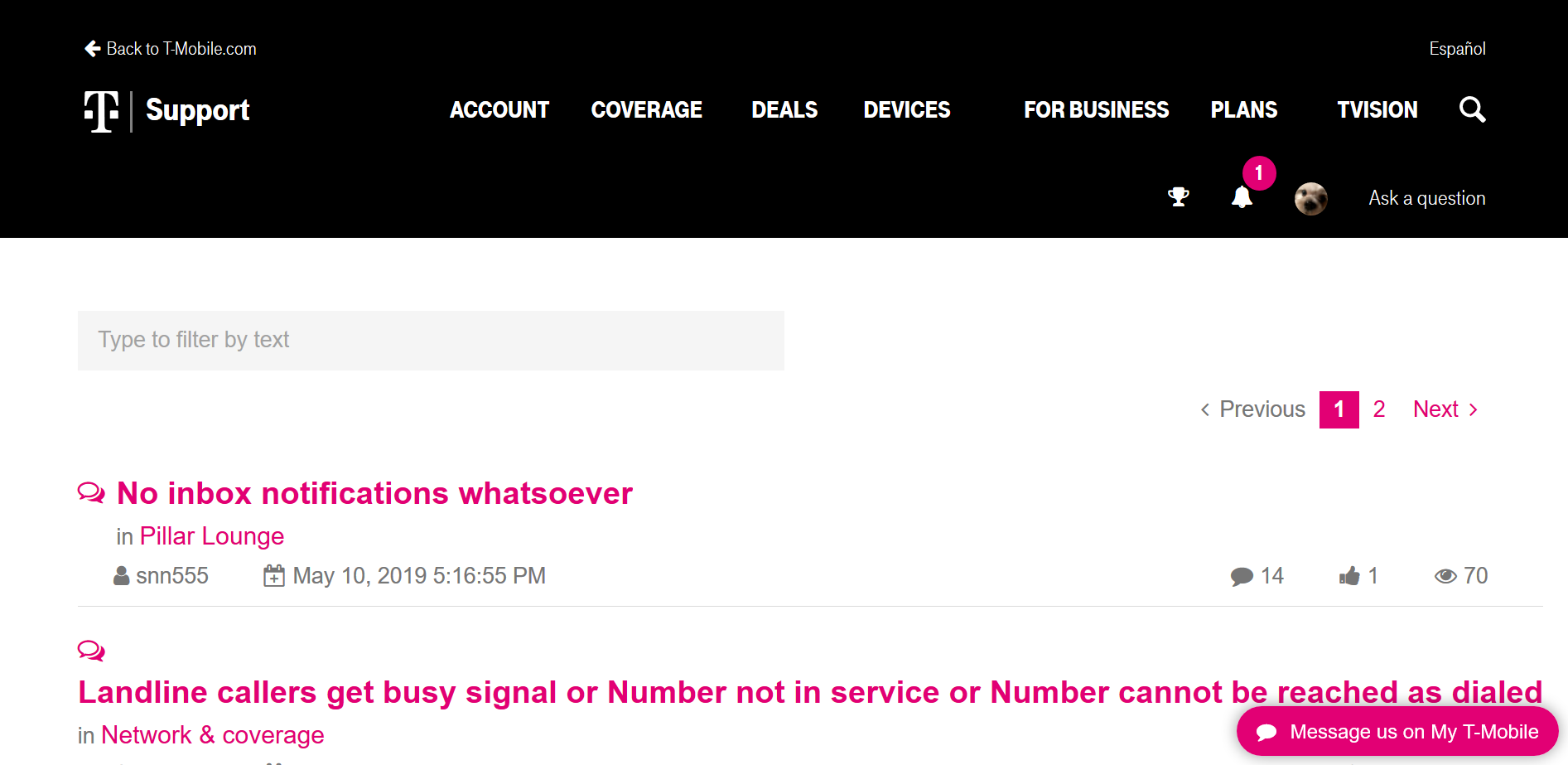 T mobile live chat usa