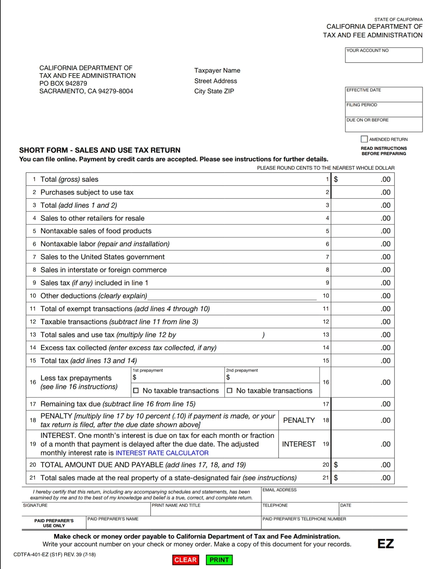 Re: Line 2 From CDTFA-401-EZ (Calif Sales And Use Tax Return) | Community