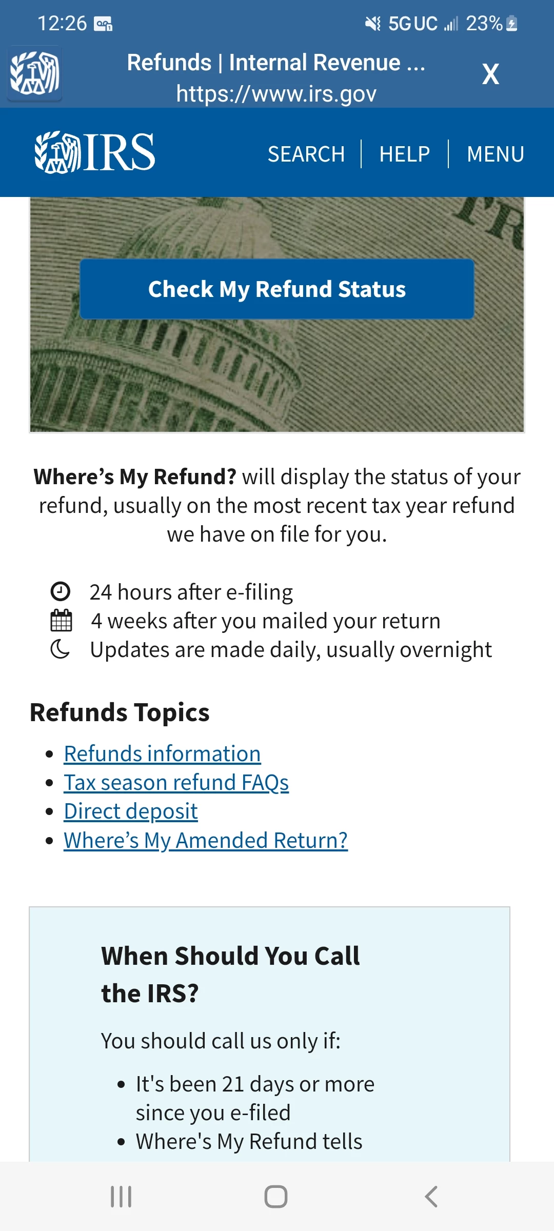 How to check the status of my Federal tax refund - special case | Community