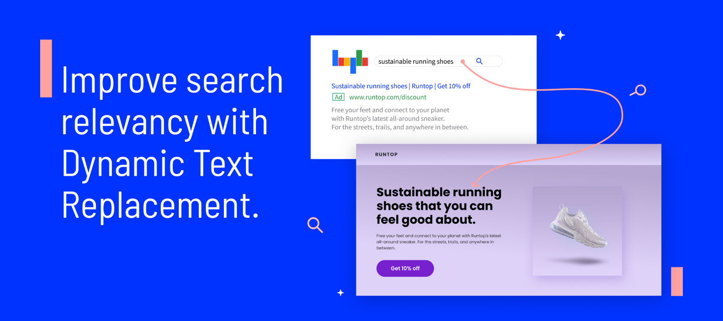 See where to set up Dynamic Text Replacement in Smart Builder