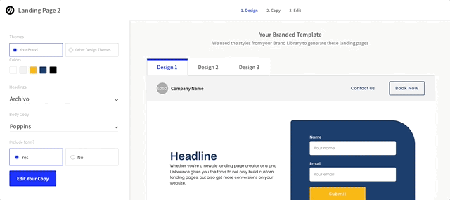 Auto-branded templates—now available in Smart Builder