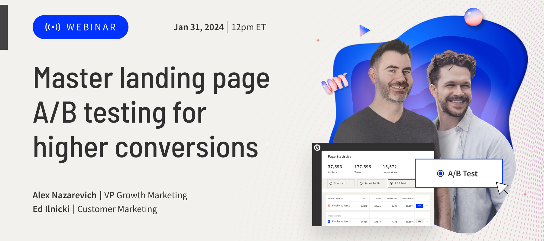 Watch—Run landing page A/B tests with ease (Webinar)