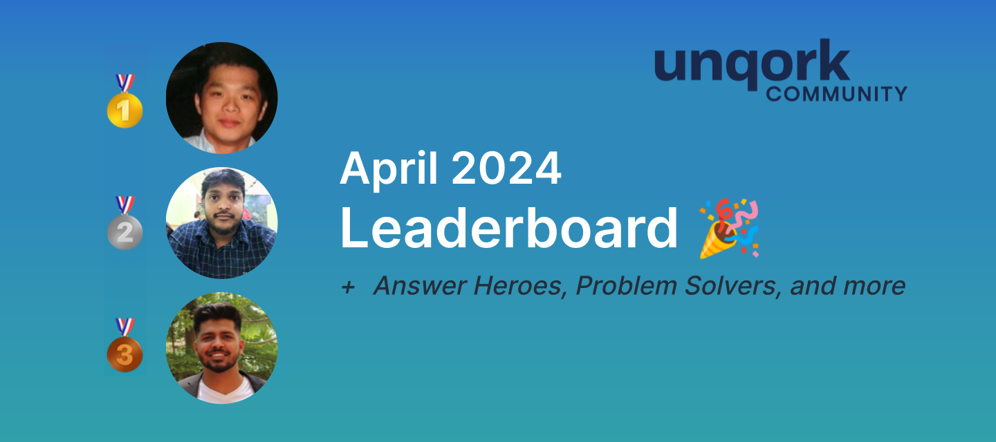April 2024 Unqork Community Leaderboard