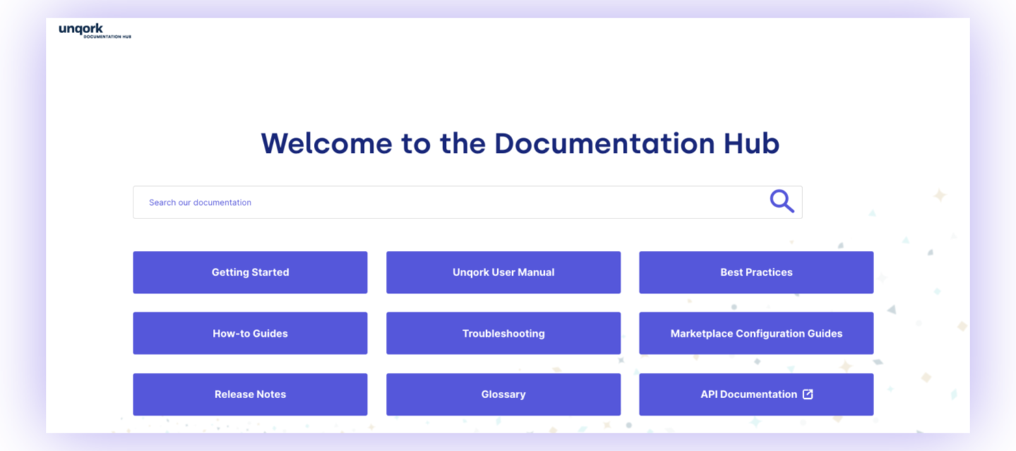 New Documentation Hub Look and Feel