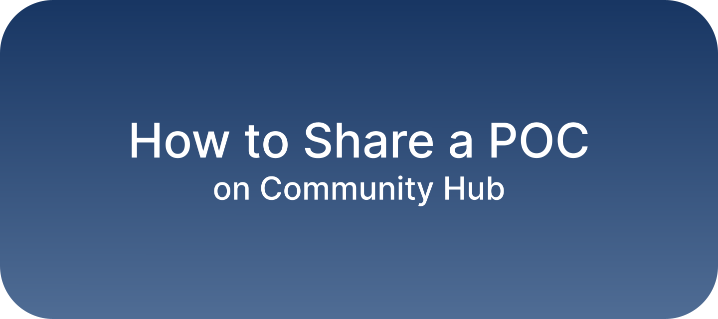 Q&A Best Practices: POC Sharing