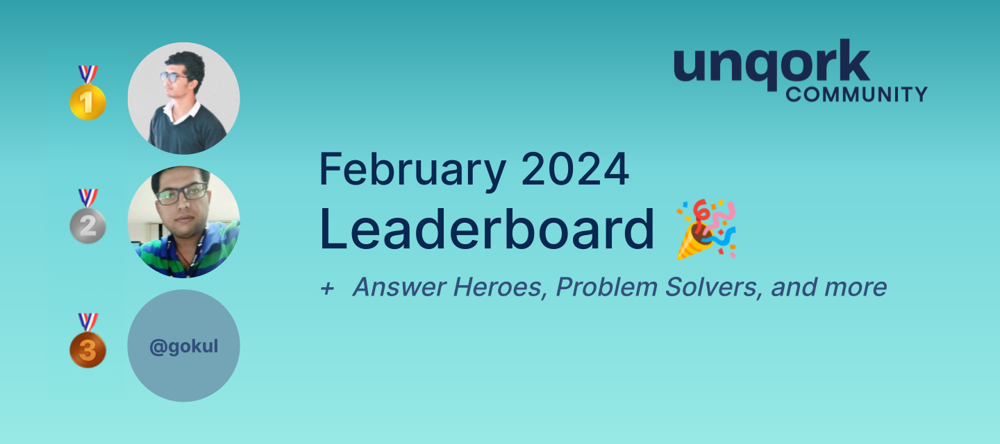 February 2024 Unqork Community Leaderboard