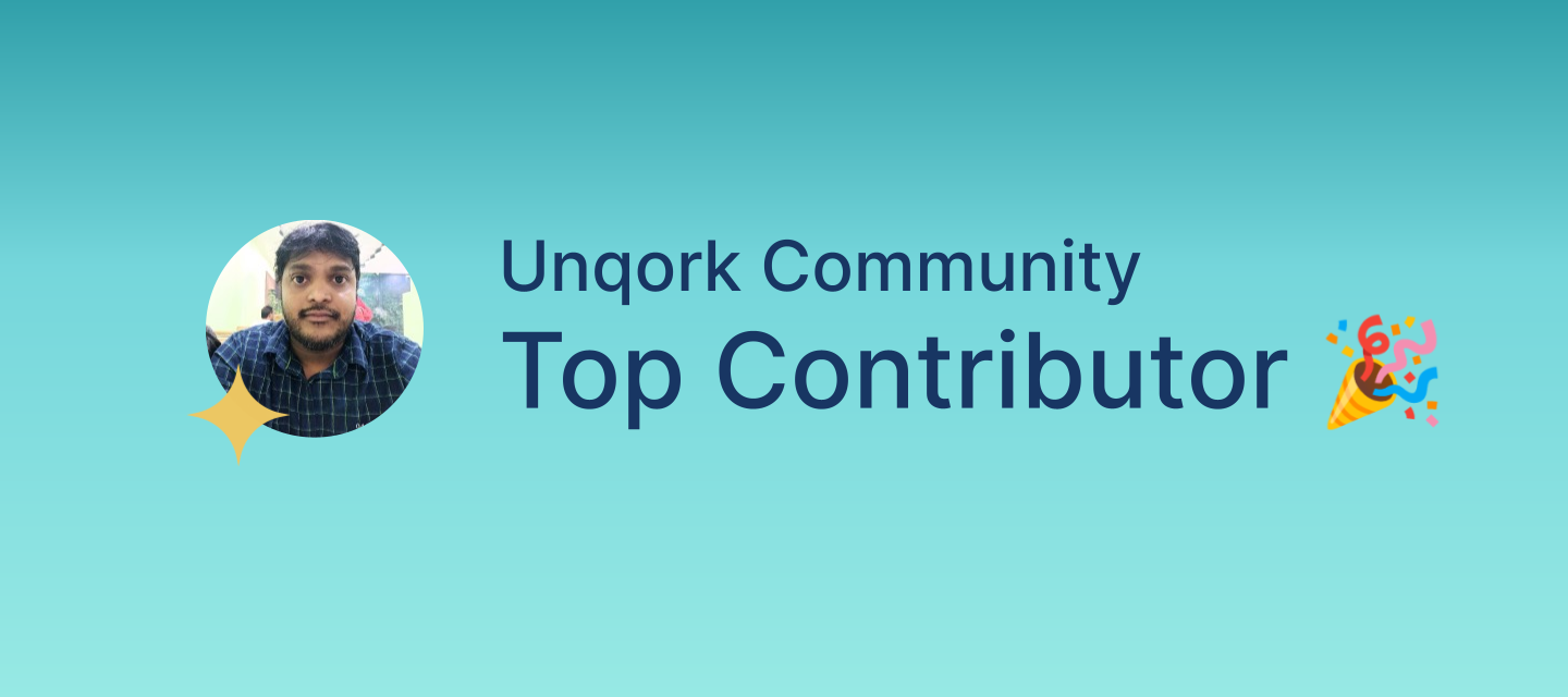 Congratulations to Laxminarsaiah Ragi on earning the #1 spot on the Unqork Community Leaderboard