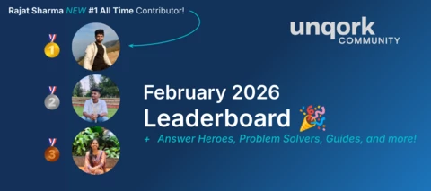 February 2026 Unqork Community Leaderboard