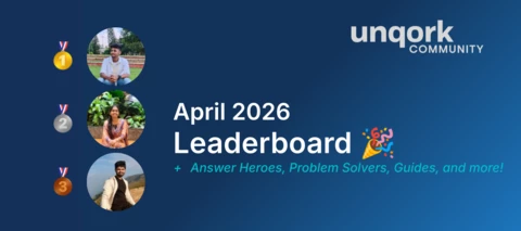 April 2026 Unqork Community Leaderboard & Our First Answer Hero: Rajat Sharma!