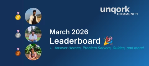 March 2026 Unqork Community Leaderboard