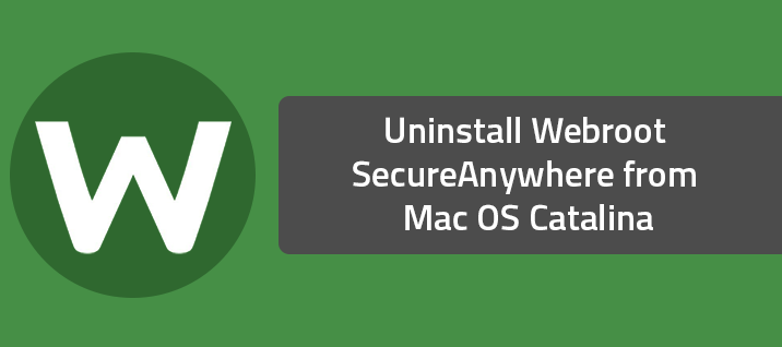 uninstall webroot from mac