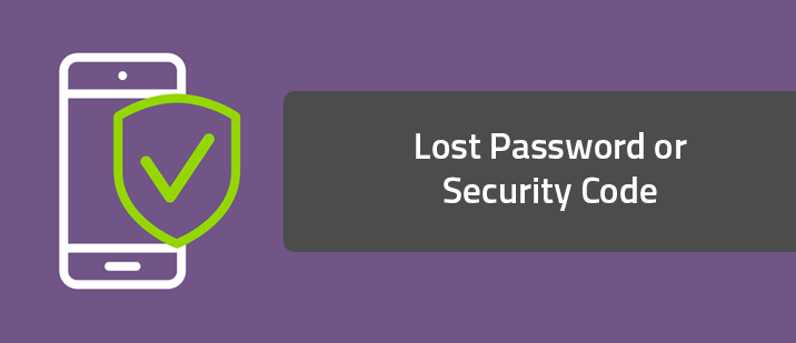 Lost Password or Security Code