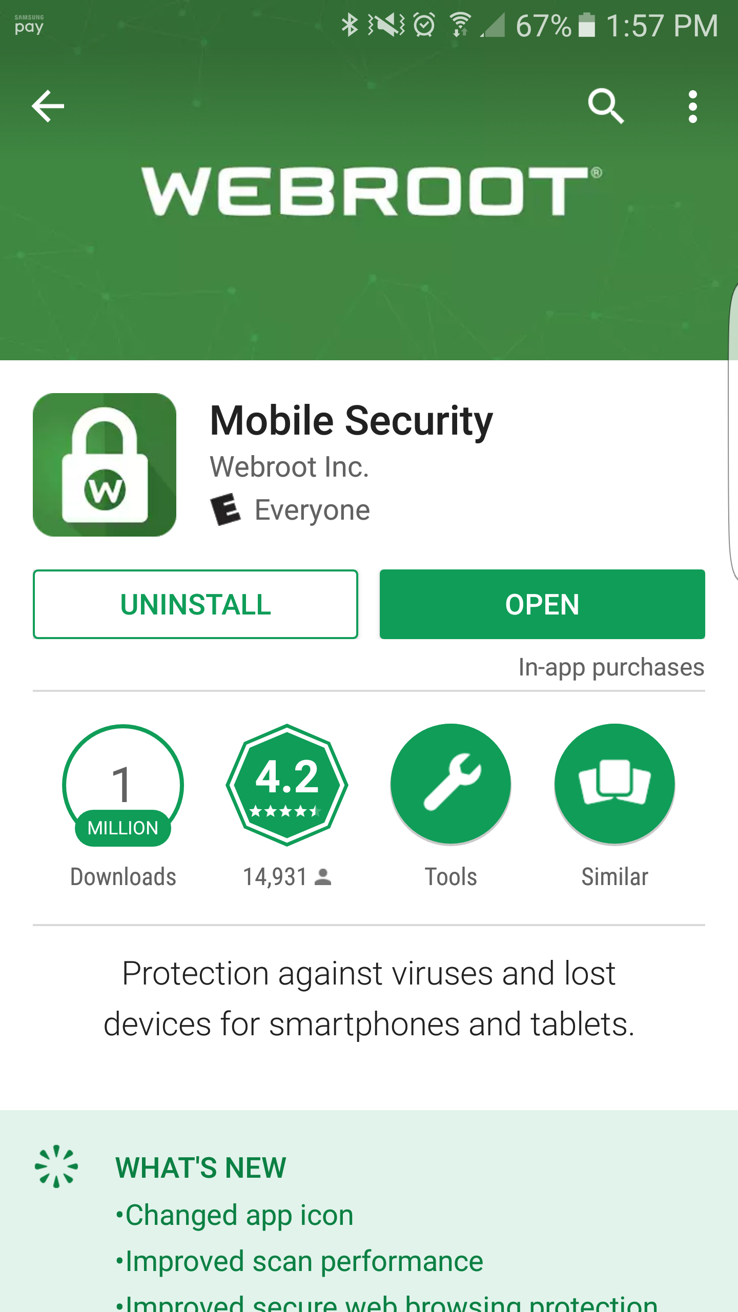 webroot security free app review