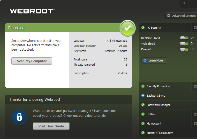 webroot login my account