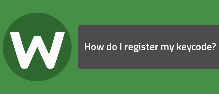 How do I register my keycode?