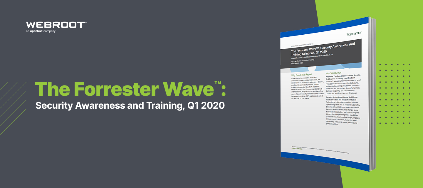 Webroot Security Awareness Training Named “A Strong Performer” in Forrester Report