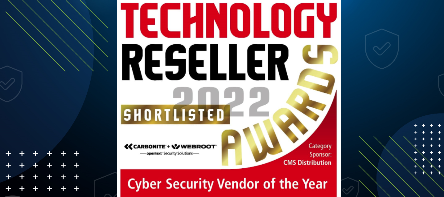 Carbonite + Webroot shortlisted for Cyber Security Vendor of the Year