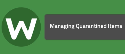 Managing Quarantined Items