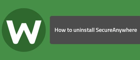 How to uninstall SecureAnywhere