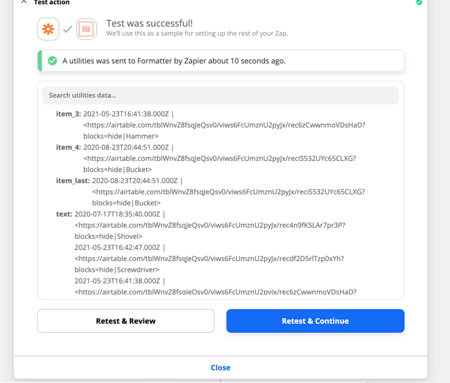 airtable search records gmail zapier