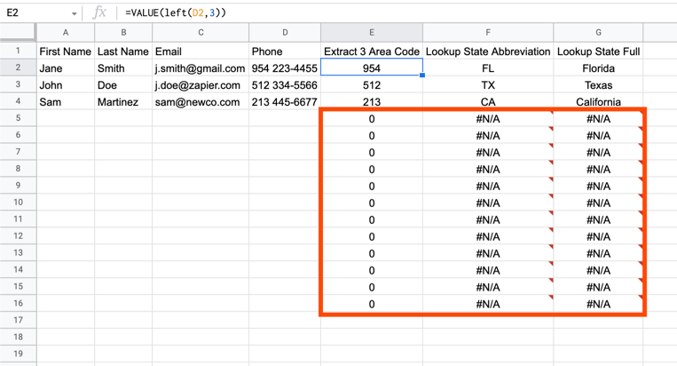 Creating Google Sheets Rows with Array Formulas Zapier Community