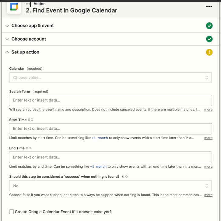 How to Update / Delete events from Google Calendar based on Google