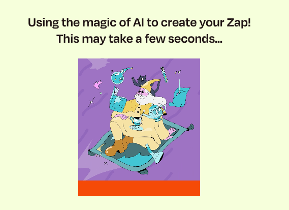 AI-powered Zap Builder: Create a Zap using plain English