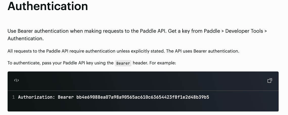 Bearer Token not included in header for test API connection