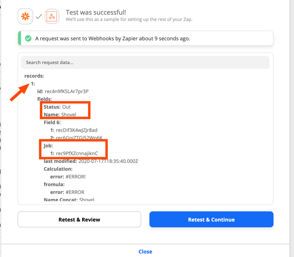 zapier airtable update records multiple times