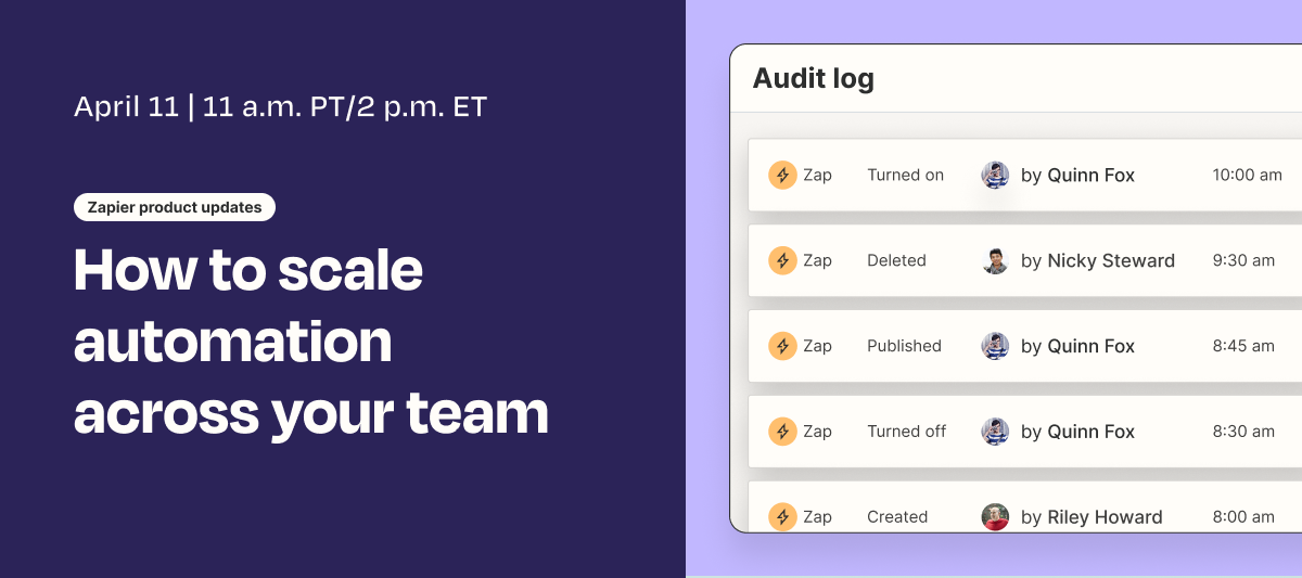 Webinar: How to scale automation across your team