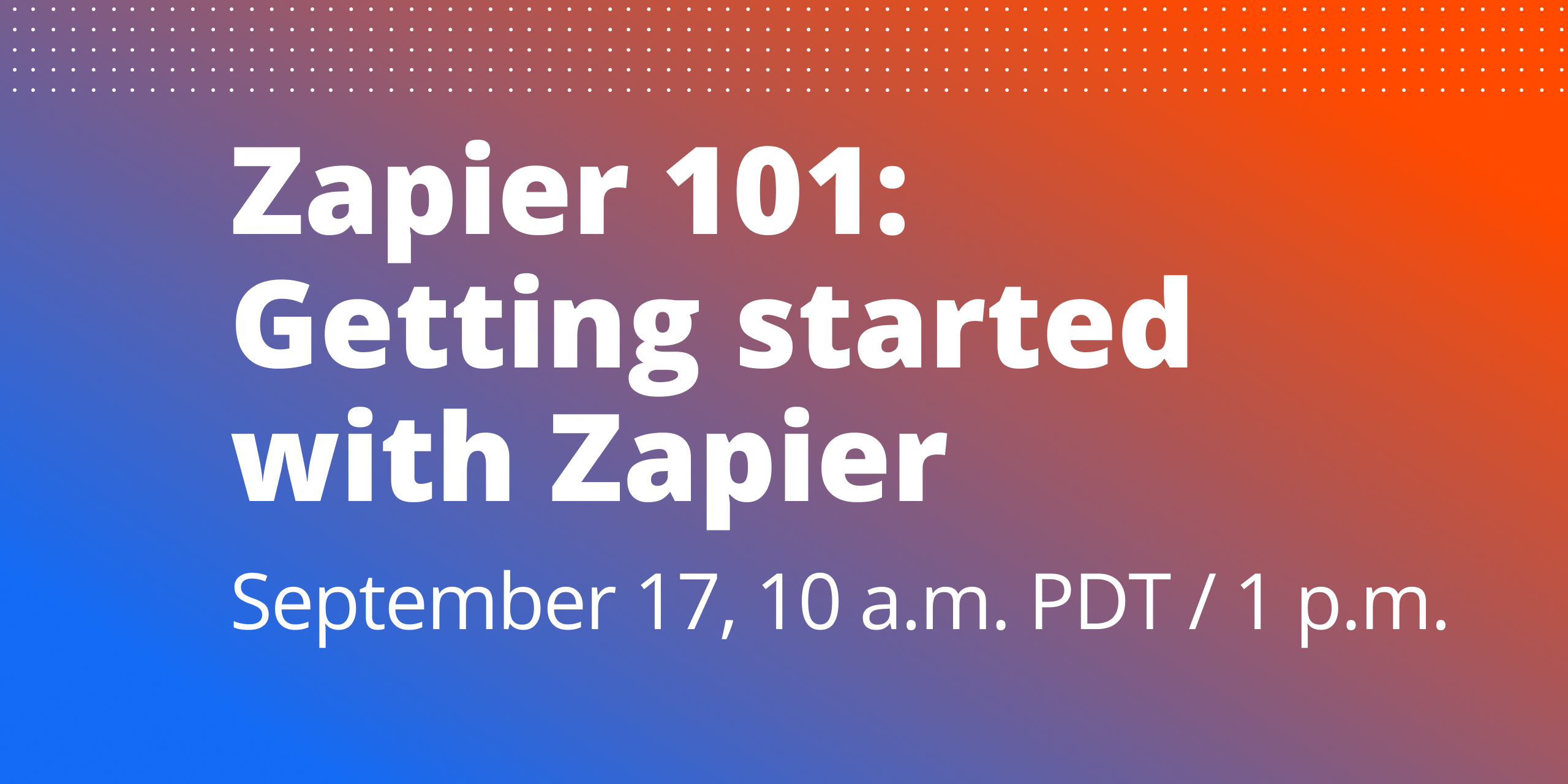 Getting started with Zapier